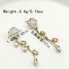 Wholesale Women's Stainless Steel Heart Pattern Electroplated Earrings