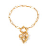 Wholesale Women's Stainless Steel Heart Pendant Bracelet Jewelry With Electroplating And Love Sticky Pearl Design