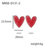 Wholesale Women's Stainless Steel Heart Shape Electroplated French Retro Niche Design Light Luxury Exquisite Earrings