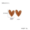 Wholesale Women's Stainless Steel Heart Shape Electroplated French Retro Niche Design Light Luxury Exquisite Earrings