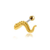 Wholesale Women's Stainless Steel Heart Shape Electroplated Love Moon Fashion Allmatch Ear Bone Stud With Micro Inlaid Zircon