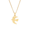 Wholesale Women's Stainless Steel Heart Shape Pendant Clavicle Chain Necklace