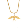 Wholesale Women's Stainless Steel Heart Shape Pendant Clavicle Chain Necklace