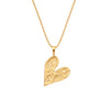 Wholesale Women's Stainless Steel Heart Shape Pendant Clavicle Chain Necklace