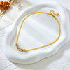 Wholesale Women's Stainless Steel Heart Shape Rhinestone Blade Chain Necklace With Electroplating Design