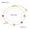 Wholesale Women's Stainless Steel Heart Shape Zircon Bracelet With Electroplating Design Fashion And Light Luxury Style