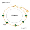 Wholesale Women's Stainless Steel Heart Shape Zircon Bracelet With Electroplating Design Fashion And Light Luxury Style