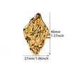 Wholesale Women's Stainless Steel Heartshaped Exaggerated Ring With Electroplating