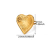 Wholesale Women's Stainless Steel Heartshaped Exaggerated Ring With Electroplating