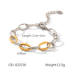 Wholesale Women's Stainless Steel Heartshaped Handmade Bracelet With Pvd Vacuum Plating And Zircon Inlay