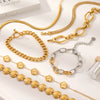 Wholesale Women's Stainless Steel Heartshaped Handmade Bracelet With Pvd Vacuum Plating And Zircon Inlay