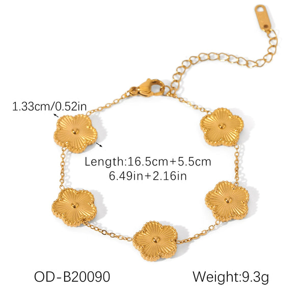 Wholesale Women's Stainless Steel Heartshaped Handmade Bracelet With Pvd Vacuum Plating And Zircon Inlay