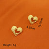 Wholesale Women's Stainless Steel Heartshaped Pendant Necklace With 18K Gold Plating