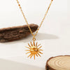 Wholesale Women's Stainless Steel Heartshaped Pendant Necklace With 18K Gold Plating