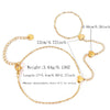Wholesale Women's Stainless Steel Heartshaped Zircon Bracelet With Real Gold Plating