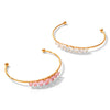 Wholesale Women's Stainless Steel Heartshaped Zircon Inlay Electroplated Bracelet Ins Geometric Style