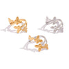Wholesale Women's Stainless Steel Insectshaped Open Rings With Pvd Furnace Vacuum Real Gold Plating And Ins Style