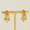 Wholesale Women's 316L Stainless Steel Irregular Avantgarde Design 18K Goldplated Earrings