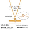 Wholesale Women's Stainless Steel Jewelry Set With Geometric Style Pvd Furnace Vacuum Real Gold Plating Including Earrings And Necklaces