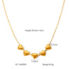 Wholesale Women's Stainless Steel Jewelry Set With Heartshaped And Geometric Elements Electroplating Treatment