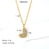 Wholesale Women's Stainless Steel Jewelry Set With Love Pattern Necklace Ring And Earrings Vacuum Real Gold Electroplated In Pvd Furnace