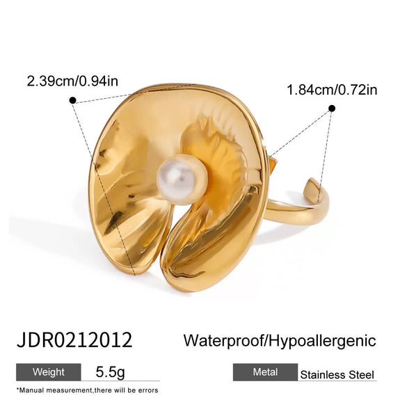 Wholesale Women's Stainless Steel Jewelry With Geometric Design And Electroplating Ring And Bracelet Ring