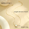 Wholesale Women's Stainless Steel 18K Electroplated Geometric Design Clavicle Necklace