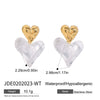 Wholesale Women's Stainless Steel 18K Electroplated Geometric Earrings