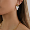 Wholesale Women's Stainless Steel 18K Electroplated Geometric Earrings