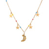 Wholesale Women's Stainless Steel 18K Electroplated Geometric Star Pendant Necklace
