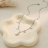 Wholesale Women's Stainless Steel 18K Electroplated Geometric Star Pendant Necklace