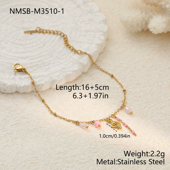 Wholesale Women's Stainless Steel 18K Electroplated Geometric Style Bracelet Jewelry
