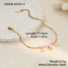 Wholesale Women's Stainless Steel 18K Electroplated Geometric Style Bracelet Jewelry