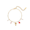 Wholesale Women's Stainless Steel 18K Electroplated Geometric Style Bracelet Jewelry