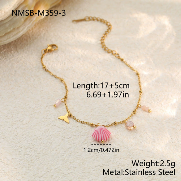 Wholesale Women's Stainless Steel 18K Electroplated Geometric Style Bracelet Jewelry
