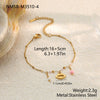 Wholesale Women's Stainless Steel 18K Electroplated Geometric Style Bracelet Jewelry