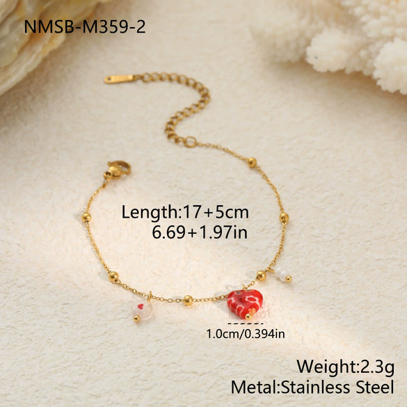 Wholesale Women's Stainless Steel 18K Electroplated Geometric Style Bracelet Jewelry