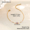 Wholesale Women's Stainless Steel 18K Electroplated Geometric Style Bracelet Jewelry