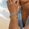 Wholesale Women's Stainless Steel 18K Electroplated Oceanthemed Shell Bracelet With Instagram Style