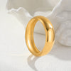 Wholesale Women's Stainless Steel 18K Electroplated Wide Smooth Bracelet Light Luxury Fashion Jewelry