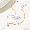 Wholesale Women's Stainless Steel 14K Gold Electroplated Frosted Ball Circle Pendant Necklace And Bracelet Set In Ins Geometric Style