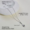 Wholesale Women's Stainless Steel 18K Gold Electroplated Geometric Hollow Necklace For Clavicle