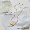 Wholesale Women's Stainless Steel 18K Gold Electroplated Geometric Hollow Necklace For Clavicle