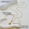 Wholesale Women's Stainless Steel 18K Gold Electroplated Geometric Hollow Necklace For Clavicle