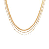 Wholesale Women's Stainless Steel 18K Gold Electroplated Geometric Multilayer Snake Bone Chain Necklace Minimalist Jewelry