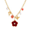 Wholesale Women's Stainless Steel 18K Gold Electroplated Geometric Pearl Bee Pendant Clavicle Necklace
