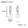 Wholesale Women's Stainless Steel 18K Gold Electroplated Geometric Stud Earrings In Retro Minimalist Style