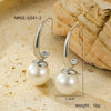 Wholesale Women's Stainless Steel 18K Gold Electroplated Geometric Stud Earrings In Retro Minimalist Style