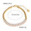 Wholesale Women's Stainless Steel 18K Gold Electroplated Heart Shape Bracelet Jewelry