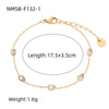 Wholesale Women's Stainless Steel 18K Gold Electroplated Heart Shape Bracelet Jewelry